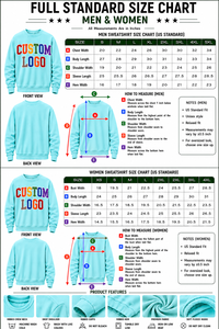 Sweat-shirt unisexe à col rond avec logo personnalisé en strass et impression floquée, coupe classique, décontracté, tricoté pour l'automne, 100% coton - Product Image 6