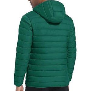Veste d'hiver matelassée légère à capuche pour homme, pliable, idéale pour la randonnée, les voyages et le camping, fabriquée par l'usine OEM. - Product Image 2