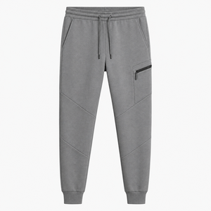 Casual <b>Baggy</b> Straight Leg Mid Waist Canvas <b>Joggers</b> for Men Eco-Friendly Heavyweight Cotton Sweatpants - Product Image 1