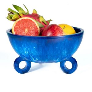 Bol de service en résine époxy de style moderne et luxueux, fait main, durable, écologique, personnalisé, vaisselle de fête, bol pour servir les aliments - Product Image 4