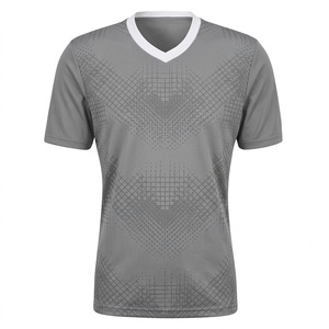 Camiseta de Fútbol con Cuello en V Unisex, Cuello Abierto, Personalizable, Transpirable, de Poliéster, Manga Corta - Product Image 4