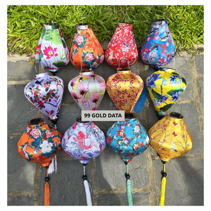 Handcrafted Silk Lantern Vietnam Fabric Hanging Lighting for Modern Homes Asian Theme Decorations - Caryln - Product Image 1