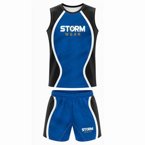 Uniforme de Atletismo de Verano, Diseño Digital, Material Suave, 100% Poliéster, Secado Rápido, Antibacterial, Transpirable - Product Image 2