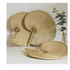 Vietnam Handmade Seagrass Hand Fan Natural Palm <b>Leaf</b> Woven Fan for Wedding Party Event Decoration and Gift Supply - Product Image 5