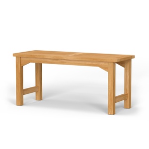 Solid Teak Backless <b>Bench</b> Outdoor Garden <b>Bench</b> Patio Wooden <b>Bench</b> Durable - Product Image 1