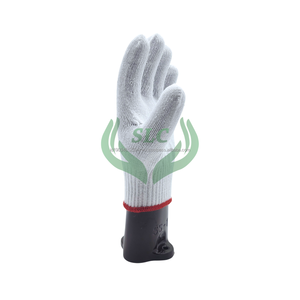 Guantes de trabajo de punto de algodón antideslizantes óptimos Guantes de seguridad para trabajadores de la construcción de construcción industrial de uso general - Product Image 2