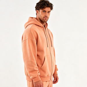 OEM Men's Regular Weight 100% Cotton Fleece Winter <b>Hoodie</b> with Oversized and Elevated Casual Design for US Apparel Brands - Product Image 4