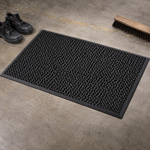Durable Machine Made <b>Rubber</b> <b>Floor</b> Mat 50x100cm Anti-Skid Washable Hollow Entrance Door Mat for Commercial Hotel & Home Use - Product Image 1