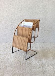 Cesta pequeña de almacenamiento, organizador de mesa, cesta para revistas, organizador de escritorio, cesta para revistas, soporte para revistas - Product Image 4