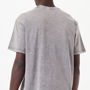 เสื้อยืดโอเวอร์ไซส์ผู้ชายสไตล์วินเทจฟอกสี  รับทำโลโก้ ขายส่ง - Product Image 1