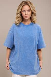 Camiseta cómoda para el día a día para mujer, camiseta relajada de manga corta con cuello redondo, suave, ligera, informal, a la moda, para actividades diarias en el hogar - Product Image 3