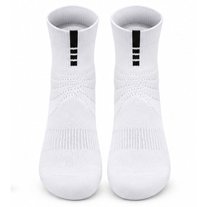 Chaussettes décontractées blanches en maille respirante avec soutien de la voûte plantaire, compression de la voûte plantaire, écologiques, antibactériennes, épaisses, vente en gros OEM - Product Image 5