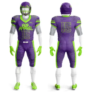 Uniforme de Fútbol Americano de Alta Calidad para Equipos, Sublimado en Poliéster, Diseño Totalmente Personalizable, Secado Rápido, Cintura Elástica - Product Image 6