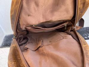 Nueva Llegada, Mochila de Cuero Auténtico Hecha a Mano, Mochila de Cuero Jacquard, Mochila Multiusos, Producto al por Mayor - Product Image 6