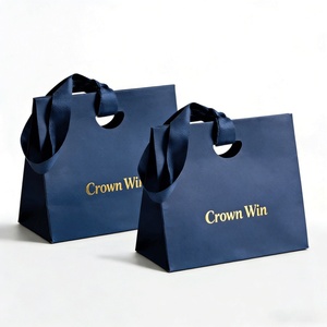 Eco-Friendly Custom Shopping Bags Soy Ink Printed Rigid Gift Bags for Boutique & Cosmetics - Product Image 5
