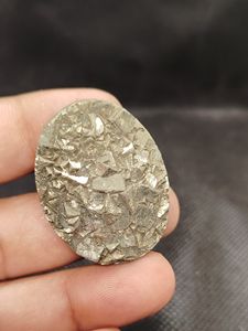 Pyrite naturelle Druzy Cabochon, quartz vert, pierres précieuses les plus vendues pour la fabrication de bijoux, pierres précieuses en vrac - Product Image 3