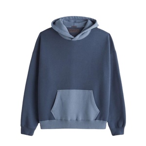 Sweat à capuche unisexe à poche ouverte de couleur unie Streetwear décontracté pour hommes et femmes à la mode à prix compétitif pour la saison d'automne - Product Image 1