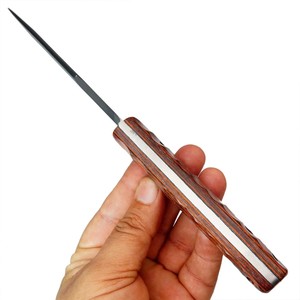 Couteau tactique à lame fixe de 8 pouces, fabriqué à la main, forgé à la main, avec revêtement en poudre, acier au carbone pleine tige, qualité industrielle, pour la chasse et le camping, OEM - Product Image 6