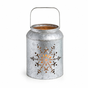 Bulk Antique Galvanized Metal Lantern Set of 2 Home Decor <b>Mesh</b> Panel <b>Wire</b> Candle Holder Vintage Farmhouse <b>Garden</b> Decorative - Product Image 5