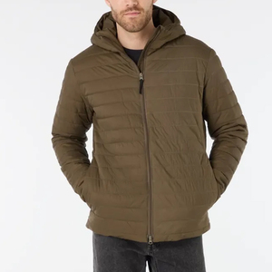 Veste d'hiver matelassée pour homme de haute qualité personnalisée, en toile, à capuche, coupe-vent, respirante, pour l'extérieur - Product Image 6