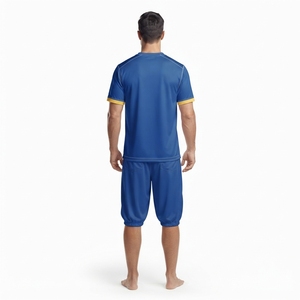Maillot de football pour adultes en gros, maillot de foot en polyester, uniforme d'équipe, vêtements de sport professionnels - Product Image 2