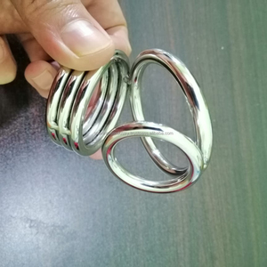 Jouet de scrotum CBT en acier inoxydable pour hommes, poids lourd, boule de bite, scrotum, équipement de bondage extensible, jouet sexuel, vente en gros - Product Image 1