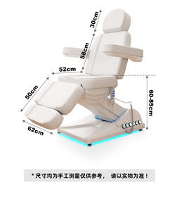 Sillón de Belleza Eléctrico Profesional con Sistema Reclinable Ajustable, Camilla Facial para Clínica Cosmética - Product Image 3