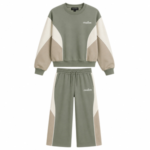 Conjunto Deportivo de 2 Piezas para Mujer, Sudadera y Pantalones Jogger, Ropa Deportiva Personalizada, Estilo Casual Atlético - Product Image 1
