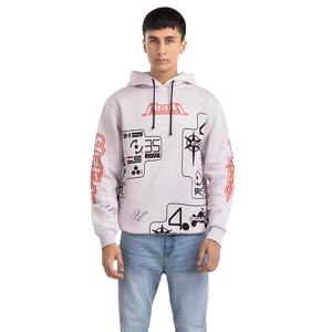 Sudadera con capucha térmica de algodón 100% de calidad de lujo para hombre con estampado personalizado, cremallera completa, estampado de letras de EE. UU., cordones, talla XS, forro polar, Invierno francés - Product Image 1