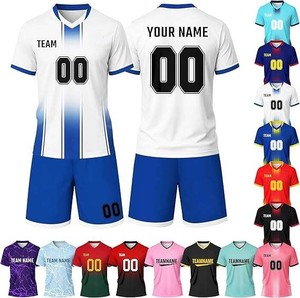 Maillots de football personnalisés avec logo, T-shirts hip-hop vierges pour fêtes, maillots de foot sublimés, style streetwear, anti-plis - Product Image 1