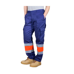 Pantalon de travail léger haute visibilité pour homme, printemps-été, avec poches cargo, respirant et réfléchissant - Product Image 1