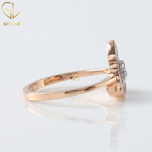 Triangle Shape Round Cut Moissanite Diamond Engagement <b>Ring</b> | <b>Solitaire</b> <b>Ring</b> | High Quality Moissanite Jewelry - Product Image 4