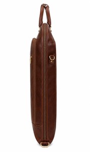 Sac de transport pour costume en cuir pleine fleur fait main de qualité supérieure, robuste, avec fermeture éclair, pour voyage d'affaires décontracté et simple - Product Image 3