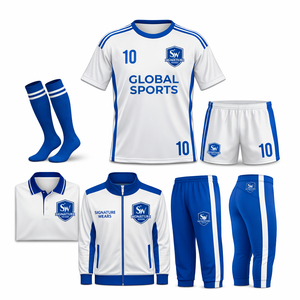 Nuevo Conjunto de Uniforme de Fútbol Personalizado, Camiseta Sublimada Amarilla y Verde, Pantalones Cortos, Calcetines, Traje Deportivo para Todas las Temporadas, Unisex para Adultos - Product Image 1