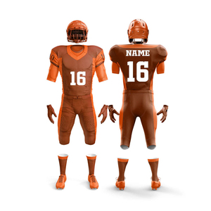 ชุดยูนิฟอร์มอเมริกันฟุตบอลแขนสั้นไซส์ใหญ่สั่งทำพร้อมโลโก้ขายส่ง ผลิตจากโพลีเอสเตอร์ 100% สไตล์โดดเด่นสำหรับกีฬา - Product Image 5