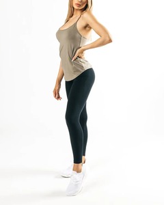 High Quality Ribbed Gym Running Tank <b>Tops</b> for Ladies Custom Logo White Sleeveless Sexy Crop Shirts Knitted Fabric Short Front - Product Image 5