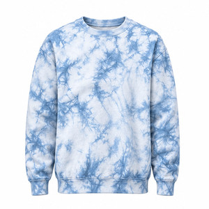 บริการผลิตเสื้อสเวตเชิ้ตแบบ Tie Dye ตามสั่ง (ODM) ผ้าฝ้ายฟลีซ รับผลิตตามสัญญา เสื้อผ้าผู้หญิงเรียบง่าย สวมใส่ได้หลากหลาย สไตล์ไลฟ์สไตล์พื้นฐาน - Product Image 1