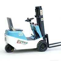 Mini chariot élévateur électrique 0,5 tonne, transpalette électrique, entraînement par roues à trois points, chariot élévateur compact entièrement automatique à conducteur embarqué