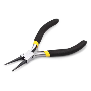 Habi Industries Surgical Grade Stainless Steel Precision Jewelry Making Round Nose Pliers Chain Bending Soft Double Grip Handle - Product Image 2