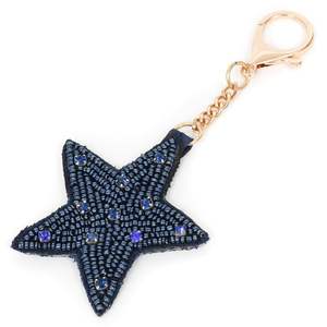 Magnifique breloque de sac brodée de perles de rocaille, accessoire décoratif chic pour sac à main, pendentif élégant pour sac à main - Product Image 5