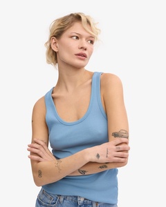 Factory Direct Sale Women's Sportswear <b>Knitted</b> <b>Tank</b> <b>Top</b> Eco-Friendly Quick Dry Breathable Cotton Blend Lightweight - Product Image 4