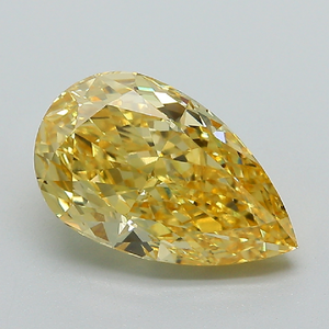 Diamante Amarillo Cultivado en Laboratorio, Corte Pera, Piedra Suelta, Certificado IGI, Claridad VVS1 VS2, para Joyería - Product Image 3