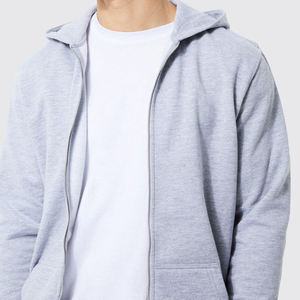 Customized Embroidered Fitness Wear <b>Zip</b> up Hoodie Custom Brand Logo Hot Sale Regular Fit Men's Fleece Hoodies Latest Style - Product Image 2
