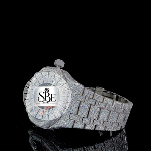 Reloj de Pulsera con Diamantes Moissanite para Hombre, Correa de Acero Inoxidable, Movimiento Japonés, Estilo Hip Hop, Gran Venta - Product Image 2