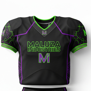 Cheap Wholesale American Football Uniform Custom Design Sublimated Teamwear High Elastic Spandex Side Panels Jersey Set - Product Image 3