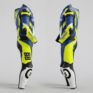 Traje de cuero para motociclismo OEM personalizado al por mayor, equipo de pista de secado rápido, ropa protectora, botas y guantes de piel de vaca. - Product Image 3