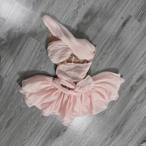 Robes de princesse sexy en soie et coton pour femmes, taille naturelle, coupe ajustée, sans bretelles, en mousseline, décontractées, lavables, prix d'usine, personnalisables - Product Image 5
