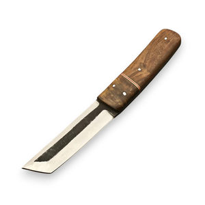 Cuchillo de Cocina Sheepsfoot de Calidad Premium, Hoja de Acero al Carbono, Mango de Madera, Borde Recto, Grosor de 0.6mm, Grado DIY - Product Image 2