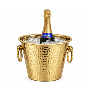 Seau à vin isotherme en aluminium et acier inoxydable style antique, motif décoratif, refroidisseur pour bouteille unique, vente en gros, bac à glace à double paroi - Product Image 5