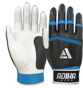 Gants de frappe de baseball en cuir haut de gamme, couleurs personnalisées, fermeture auto-agrippante, unisexe, adulte, entraînement, antidérapants, respirants - Product Image 1